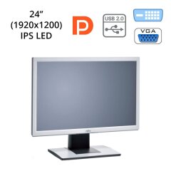 Монитор Fujitsu B24W-5 ECO / 24" (1920x1200) TN CCFL / 1x DP, 1x DVI, 1x VGA, USB-Hub, 1x Audio Port / встроенные колонки 2х 1W