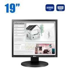 Монитор LG 19MB35PM-I / 19" (1280x1024) IPS / VGA, DVI / Встроенные колонки 1x 2W + Кабель питания и VGA