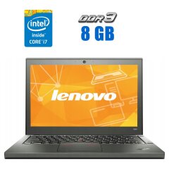 Нетбук Lenovo ThinkPad X240 / 12.5" (1366x768) TN / Intel Core i7-4600U (2 (4) ядра по 2.1 - 3.3 GHz) / 8 GB DDR3 / 240 GB SSD / Intel HD Graphics 4400 / WebCam