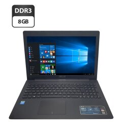 Ноутбук Б-клас Asus P553M / 15.6" (1366x768) TN / Intel Celeron N2840 (2 ядра по 2.16 - 2.58 GHz) / 8 GB DDR3 / 240 GB SSD / Intel Graphics / WebCam / DVD-ROM / АКБ не тримає