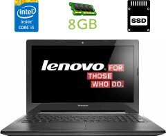 Ноутбук Lenovo G50-70 / 15.6" (1366x768) TN / Intel Core i5-4210U (2 (4) ядра по 1.7 - 2.7 GHz) / 8 GB DDR3 / 240 GB SSD / Intel HD Graphics 4400 / WebCam / DVD-RW / HDMI