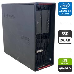 Рабочая станция Lenovo ThinkStation P510 Tower / Intel Xeon E5-2697 v3 (14 (28) ядер по 2.6 - 3.6 GHz) / 64 GB DDR4 / 240 GB SSD / nVidia Quadro M2000, 4 GB GDDR5, 128-bit / DVD-ROM