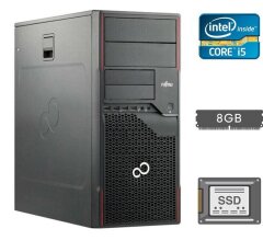 Системный блок Fujitsu Esprimo P710 E90+ Tower / Intel Core i5-2500 (4 ядра по 3.3 - 3.7 GHz) / 8 GB DDR3 / 120 GB SSD / Intel HD Graphics 2000 / 280W / DisplayPort / DVI