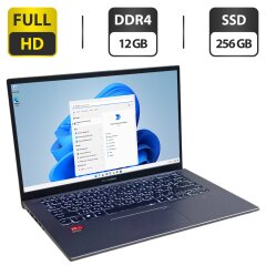 Ультрабук Б-клас Asus VivoBook X412DAP / 14" (1920x1080) TN / AMD Ryzen 3 3250U (2 (4) ядра по 2.6 - 3.5 GHz) / 12 GB DDR4 / 256 GB SSD / AMD Radeon RX Vega 3 Graphics / WebCam / Windows 11 Pro
