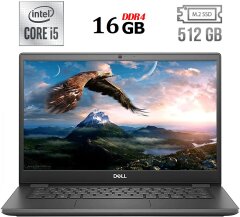 Ультрабук Dell Latitude 3410 / 14" (1920x1080) IPS / Intel Core i5-10210U (4 (8) ядра по 1.6 - 4.2 GHz) / 16 GB DDR4 / 512 GB SSD M.2 / Intel UHD Graphics / WebCam / USB 3.2 / HDMI / Windows 10 ліцензія