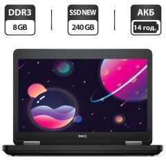 Ноутбук Dell Latitude E5540 / 15.6" (1366x768) TN / Intel Core i5-4200U (2 (4) ядра по 1.6 - 2.6 GHz) / 16 GB DDR3 / 240 GB SSD NEW / Intel HD Graphics 4400 / DVD-ROM / VGA / Два АКБ