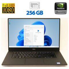 Мобильная рабочая станция Dell Precision 5510 / 15.6" (1920x1080) IPS / Intel Core i7-6820HQ (4 (8) ядра по 2.7 - 3.6 GHz) / 16 GB DDR4 / 256 GB SSD + 500 GB HDD / nVidia Quadro M1000M, 2 GB GDDR5, 128-bit / WebCam 