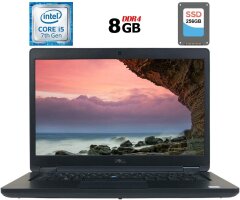Ноутбук Dell Latitude 5490 / 14" (1366x768) TN / Intel Core i5-7300U (2 (4) ядра по 2.6 - 3.5 GHz) / 8 GB DDR4 / 256 GB SSD / Intel HD Graphics 620 / WebCam 