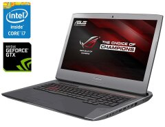 Игровой ноутбук Asus ROG G752VT-GC090T / 17.3" (1920x1080) IPS / Intel Core i7-6700HQ (4 (8) ядра по 2.6 - 3.5 GHz) / 16 GB DDR4 / 512 GB SSD / nVidia GeForce GTX 970M, 3 GB GDDR5, 192-bit / WebCam / DVD-ROM / Win 10 Home