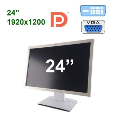 Монитор Fujitsu P24W-7 / 24" (1920x1200) IPS / VGA, DVI, DP, USB, Audio Монитор Fujitsu P24W-7 / 24" (1920x1200) IPS / VGA, DVI, DP, USB, Audio