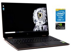 Ігровий ноутбук-трансформер Б-клас HP Spectre x360 Convertible 15-eb1043dx / 15.6" (3840x2160) IPS Touch / Intel Core i7-10510U (4 (8) ядра по 1.8 - 4.9 GHz) / 16 GB DDR4 / 512 GB SSD / nVidia GeForce MX330, 2 GB GDDR5, 64-bit / WebCam