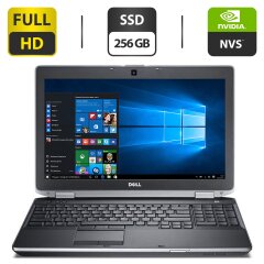 Ноутбук Dell Latitude E6530 / 15.6" (1920x1080) TN / Intel Core i7-3630QM (4 (8) ядра по 2.4 - 3.4 GHz) / 8 GB DDR3 / 256 GB SSD / nVidia NVS 5200M, 1 GB GDDR5, 64-bit / WebCam / DVD-ROM / HDMI