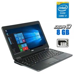 Нетбук Б-класс Dell Latitude E7240 / 12.5" (1366x768) TN / Intel Core i7-4600U (2 (4) ядра по 2.1 - 3.3 GHz) / 8 GB DDR3 / 256 GB SSD / Intel HD Graphics 4400 / WebCam / Windows 10