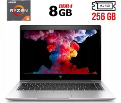 Ультрабук Б-класс HP Elitebook 745 G5 / 14" (1920x1080) IPS / AMD Ryzen 5 Pro 2500U (4 (8) ядра по 2.0 - 3.6 GHz) / 8 GB DDR4 / 256 GB SSD M.2 / AMD Radeon Vega 8 Graphics / WebCam / USB 3.1 / HDMI