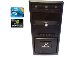 ПК Gigabyte Tower / Intel Core 2 Quad Q6600 (4 ядра по 2.4 GHz) / 4 GB DDR2 / 120 GB SSD / nVidia GeForce 9400 GT, 512 MB GDDR2, 128-bit / DVD-RW / 350W