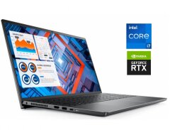 Ігровий ультрабук Б-клас Dell Vostro 15 7510 / 15.6" (1920x1080) IPS / Intel Core i7-11800H (8 (16) ядер по 2.3 - 4.6 GHz) / 16 GB DDR4 / 256 GB SSD / nVidia GeForce RTX 3050 Ti, 4 GB GDDR6, 128-bit / WebCam