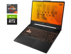 Ігровий ноутбук Б-клас Asus TUF Gaming A15 FA506IC / 15.6" (1920x1080) IPS / AMD Ryzen 7 4800H (8 (16) ядер по 2.9 - 4.2 GHz) / 16 GB DDR4 / 256 GB SSD / nVidia GeForce RTX 3050, 4 GB GDDR6, 128-bit / WebCam