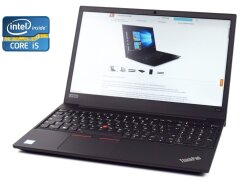 Ноутбук Б-клас Lenovo ThinkPad E580 / 15.6" (1920x1080) IPS / Intel Core i5-8250U (4 (8) ядра по 1.6 - 3.4 GHz) / 16 GB DDR4 / 240 GB SSD / Intel UHD Graphics 620 / WebCam