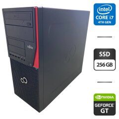 Компьютер Fujitsu Esprimo P720 E90 Tower / Intel Core i7-4790 (4 (8) ядра по 3.6 - 4.0 GHz) / 16 GB DDR3 / 256 GB SSD / nVidia GeForce GT 730, 2 GB GDDR3, 64-bit / DVD-ROM