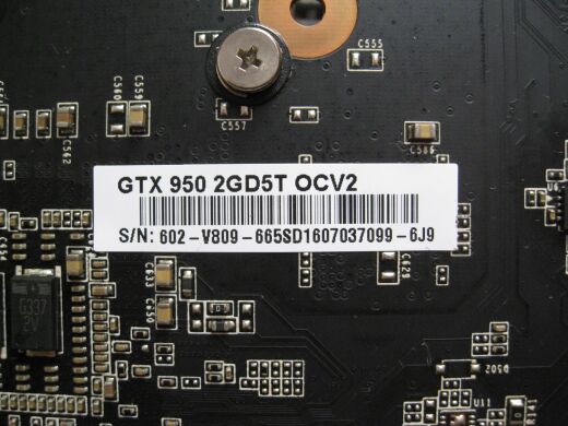 Дискретна відеокарта nVidia GeForce MSI GTX 950, 2 GB GDDR5, 128-bit