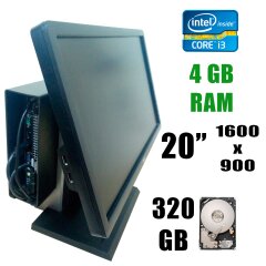 Dell 7010 USFF / Intel&reg; Core&trade; i3-3220 (2(4)ядра по 3.3GHz)/ 4GB DDR3 / 320GB HDD + Монитор Dell P2012HB / 20" / 1600x900 TN / 250 кд.м2 / VGA, DVI, USB