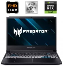 Игровой ноутбук Acer Predator Helios 300 PH315-53 / 15.6" (1920x1080) IPS / Intel Core i7-10750H (6 (12) ядер по 2.6 - 5.0 GHz) / 16 GB DDR4 / 512 GB SSD M.2 + 2000 GB HDD / nVidia GeForce RTX 3060, 6 GB GDDR6, 192-bit / WebCam / USB 3.2