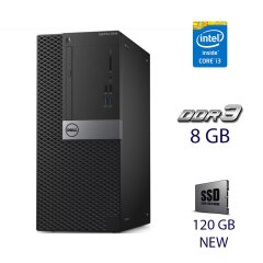 Ігровий ПК Dell OptiPlex 5040 Tower / Intel Core i3-6100 (2 (4) ядра по 3.7 GHz) / 8 GB DDR3 / 120 GB SSD NEW / CI GT 740 Nvidia Afox, 2 GB GDDR5, 128-bit NEW / DVD-RW