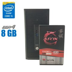 Ігровий ПК HP ProDesk 600 G2 Tower / Intel Core i5-6600K (4 ядра по 3.5 - 3.9 GHz) / 8 GB DDR4 / 120 GB SSD + 500 GB HDD / AMD Radeon RX 560, 4 GB DDR5, 128-bit NEW