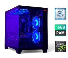 Ігровий ПК Tower / Intel Core i7-8700K (6 (12) ядер по 3.7 - 4.7 GHz) / 16 GB DDR4 / 500 GB SSD / nVidia GeForce GTX 1060, 6 GB GDDR5, 192-bit