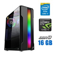 Игровой ПК Tower / Intel Core i7-2600K (4 (8) ядра по 3.4 - 3.8 GHz) / 16 GB DDR3 / 240 GB SSD / nVidia GeForce GTX 1050 Ti, 4 GB GDDR5, 128-bit / 500W