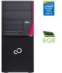 Компьютер Fujitsu Esprimo P720 E90+ Tower / Intel Core i5-4590 (4 ядра по 3.3 - 3.7 GHz) / 8 GB DDR3 / no HDD / Intel HD Graphics 4600 / DisplayPort / DVI