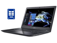 Ноутбук Acer TravelMate P259 / 15.6" (1366x768) TN / Intel Core i3-7130U (2 (4) ядра по 2.7 GHz) / 8 GB DDR4 / 256 GB SSD / Intel HD Graphics 620 / WebCam