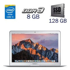 Ультрабук Apple MacBook Air A1466 / 13.3" (1440x900) IPS / Intel Core i5-5250U (2 (4) ядра по 1.6 - 2.7 GHz) / 8 GB DDR3 / 128 GB SSD / Intel HD Graphics 6000 / WebCam + Бездротова мишка