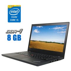 Ноутбук Б-клас Lenovo ThinkPad T470 / 14" (1920x1080) TN / Intel Core i5-7300U (2 (4) ядра по 2.6 - 3.5 GHz) / 8 GB DDR4 / 256 GB SSD / Intel HD Graphics 520 / WebCam