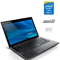 Ноутбук Lenovo G560 / 15.6" (1366x768) TN / Intel Core i5-430M (2 (4) ядра по 2.26 - 2.53 GHz) / 4 GB DDR3 / 120 GB SSD / Intel HD Graphics / WebCam 