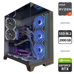 Сборка под заказ: новый компьютер GameMax Infinity Pro White Tower / AMD Ryzen 7 7700 (8 (12) ядер по 3.8 - 5.3 GHz) / 32 GB DDR5 / 2000 GB SSD M.2 / nVidia GeForce RTX 5070, 12 GB GDDR7, 192-bit / 850W