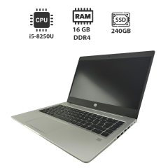 Ультрабук HP ProBook 440 G6 / 14" (1920x1080) IPS / Intel Core i5-8250U (4 (8) ядра по 1.6 - 3.4 GHz) / 16 GB DDR4 / 240 GB SSD + 500 GB HDD / Intel HD Graphics 620 / WebCam
