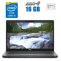 Ультрабук Dell Latitude 5400 / 14" (1920x1080) IPS / Intel Core i5-8365U (4 (8) ядра по 1.6 - 4.1 GHz) / 16 GB DDR4 / 480 GB SSD / Intel UHD Graphics 620 / WebCam