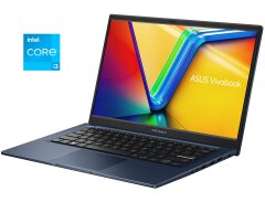 Новий ультрабук Asus Vivobook X1404ZA / 14.1" (1920x1080) TN / Intel Core i3-1215U (6 (8) ядер по 3.3 - 4.4 GHz) / 8 GB DDR4 / 128 GB SSD / Intel Iris Xe Graphics / WebCam / Win 11 Home