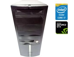 Игровой ПК Asus P8P67 Tower / Intel Core i7-2600 (4 (8) ядра по 3.4 - 3.8 GHz) / 8 GB DDR3 / 120 GB SSD + 1000 GB HDD / nVidia GeForce GTX 550 Ti, 1 GB GDDR5, 192-bit / DVD-ROM / 400W