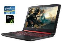 Игровой ноутбук Acer Nitro 5 AN515-53 / 15.6" (1920x1080) IPS / Intel Core i5-8300H (4 (8) ядра по 2.3 - 4.0 GHz) / 16 GB DDR4 / 500 GB SSD / nVidia GeForce GTX 1050, 4 GB GDDR5, 128-bit / WebCam