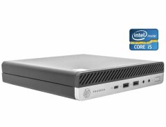 Неттоп HP ProDesk 600 G5 Mini USFF / Intel Core i5-9500 (6 ядер по 3.0 - 4.4 GHz) / 8 GB DDR4 / 256 GB SSD M.2 / Intel UHD Graphics 630 / Win 10