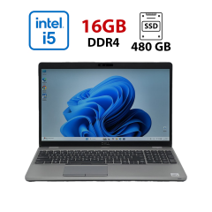30 шт. Ноутбуков Dell Latitude 5510 / 15.6" (1920x1080) IPS / Intel Core i5-10210U (4 (8) ядра по 1.6 - 4.2 GHz) / 16 GB DDR4 / 480 GB SSD / Intel UHD Graphics / WebCam