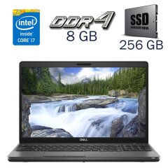 Игровой ноутбук Dell Latitude 5500 / 15.6" (1920x1080) IPS / Intel Core i7-8665U (4 (8) ядра по 1.9 - 4.8 GHz) / 8 GB DDR4 / 256 GB SSD / AMD Radeon 540X, 2 GB GDDR5, 64-bit / WebCam