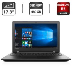 Ноутбук Lenovo IdeaPad 300-17ISK / 17.3" (1600x900) TN / Intel Core i5-6200U (2 (4) ядра по 2.3 - 2.8 GHz) / 8 GB DDR3 / 480 GB SSD NEW / AMD Radeon R5 M330, 2 GB GDDR3, 64-bit / WebCam / DVD-ROM / HDMI + Бездротова мишка у подарунок