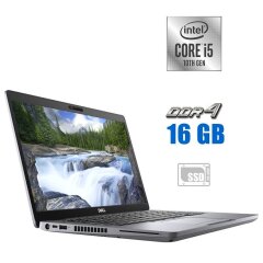 Ультрабук Dell Latitude 5410 / 14" (1920x1080) IPS / Intel Core i5-10310U (4 (8) ядра по 1.7 - 4.4 GHz) / 16 GB DDR4 / 256 GB SSD / Intel UHD Graphics / WebCam