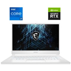 Игровой ноутбук MSI Stealth 15M A11UEK White / 15.6" (1920x1080) IPS / Intel Core i7-11375H (4 (8) ядра по 3.0 - 5.0 GHz) / 32 GB DDR4 / 1000 GB SSD NVMe / nVidia GeForce RTX 3060, 6 GB GDDR6, 192-bit / WebCam