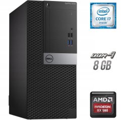 Ігровий ПК Dell OptiPlex 5050 Tower / Intel Core i7-6700 (4 (8) ядра по 3.4 - 4.0 GHz) / 8 GB DDR4 / 500 GB SSD + 1000 GB HDD / AMD Radeon RX 580, 8 GB GDDR5, 256-bit + Windows 10 в подарунок