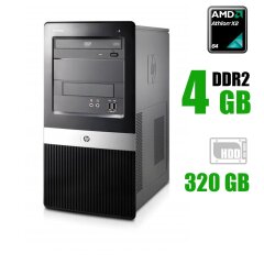 Системный блок HP Compaq dx2450 / AMD Athlon 64 X2 4450B (2 ядра по 2.3 GHz) / 4 GB DDR2 / 320 GB HDD / nVidia GeForce 6150SE / 300W 