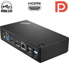 Док-станция Lenovo ThinkPad USB-C Dock dk1533 40А8 / USB Type-C / HDMI, DisplayPort / USB 3.0, USB 2.0 / Gigabit Ethernet + Блок питания
